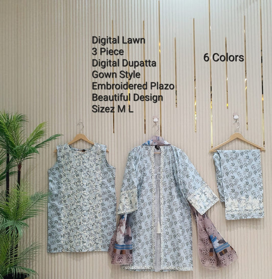 Four pieces lawn gawn